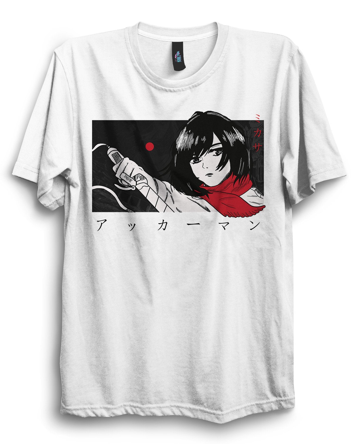 MIKASA - Anime T-Shirt - Dark Aesthetics and Anime Clothing Streetwear